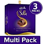 Cadbury Dairy Milk Silk Chocolate Pralines Collection, 16 Units Gift Pack 3x160 g Multipack