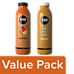 Raw Pressery Cold Extracted Juice - Mixed Fruit, 1lt + Sugarcane, 1lt Combo 2 Items