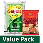 bb Combo Aashirvaad Powder - Chilly 200 gm + Saffola Tasty Edible Oil 1 ltr Combo 2 Items