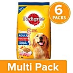 Pedigree Dry Dog Food - Chicken & Vegetables, for Adult Dogs 6x3 kg Multipack