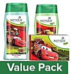 BIOTIQUE Bio Almond Nourishing Soap 75G+Bio Berry Body Wash 200ml+Bio Apple Shampoo 200ml Combo 3 Items