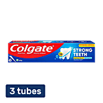 Colgate Toothpaste - Strong Teeth, Dental Cream, Anti Cavity 3x200 g Multipack