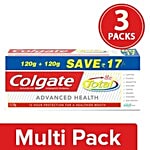 Colgate Toothpaste - Total Advanced Health, Saver Pack of 2 3x120 g Multipack