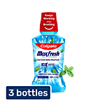 Colgate Maxfresh Plax Mouthwash - Peppermint Fresh 3x250 ml Multipack