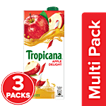 Tropicana Fruit Juice - Delight, Apple 3x1 L Multipack