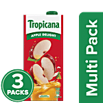 Tropicana Fruit Juice - Delight, Apple 3x1 L Multipack