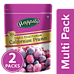 Happilo Prunes - Dried & Pitted, Premium Californian 2x200 g Multipack