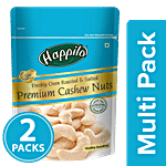 Happilo Premium Cashews Toasted & Salted 2 x 200 g (Multipack)