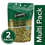 Happilo Premium Raisins - Green, Seedless 2x40 g Multipack