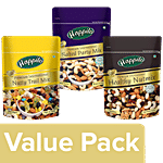 Happilo Premium Internationa l- Trial Mix 200G+Healthy Nutmix 200G+Salted Party Mix 200G Combo 3 Items