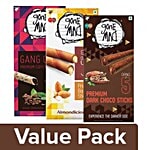 Gone mad Coffee Sticks + Badam Sticks + Choco Stick, Dark (Premium 5 Sticks, 100G) Combo 3 Items