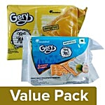 Gery Gone Mad Crackers - Cheese & Sugar +  Coconut, Family Pack (10 Crackers, 110G) Combo 2 Items