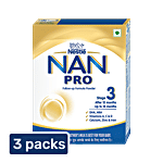 Nestle Nan Pro Stage 3 Follow-Up Formula Milk Powder For 12-18 Months 3x400 g Multipack