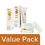 Plum Chamomile & Whie Tea Combo (Face Wash+Day Cream+Face Mask) Combo 3 Items