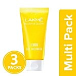 Lakme Blush & Glow Lemon Facewash 3x100 g Multipack