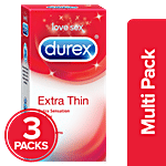 Durex Condoms - Extra Thin 3x10's pack Multipack