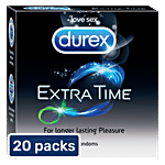 Durex Condoms - Extra Time 20x3's pack Multipack