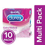 Durex Condoms - Extra Ribbed 10x3's pack Multipack