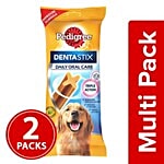 Pedigree Dog Food - Oral Care Dog Treat, Dentastix, for Adult Large Breed (25 kg+) Dogs 2x270 g Multipack