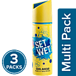 Set Wet Cool Avatar Deodorant Spray Perfume 3x150 ml Multipack