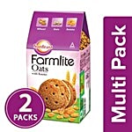 Sunfeast Farmlite Biscuit - Oats & Raisins 2x150 g Multipack