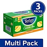 Tetley Green Tea - Lemon & Honey 3x25 Teabags Multipack