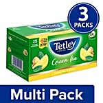 Tetley Green Tea - Ginger Mint Lemon 3x25 Teabags Multipack