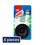 Harpic Flushmatic In-Cistern Toilet Cleaner Block - Citrus 50 g (Pack of 3)