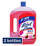 Lizol Disinfectant Surface & Floor Cleaner Liquid - Floral 2 L (Pack of 2)
