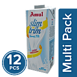 Amul Slim Slim 'n' Trim Skimmed Milk 12x1 L Multipack