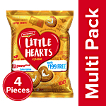 Britannia Britannia Little Hearts Classic - Sugar Sprinkled, Heart Shaped Biscuits 4x26 g Multi Pack