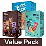 Yoga Bar VarietyBar-Multigrain 38G 10's Pack+Protein 60G+Breakfast Protein 50G (6's Pack) Combo 3 Items