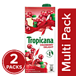 Tropicana Delight Fruit Juice - Cranberry 2x1 L Tetra (Multipack)