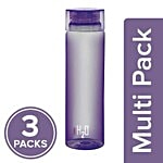 Cello Water Bottle - H2O, Purple 3x1 L Multipack