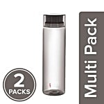 Cello H2O Unbreakable Water Bottle - Black 2x1 L Multipack