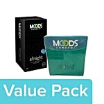 Moods Condoms - All Night 20 pcs + Condoms - Supreme Dotted 20 pcs Combo 2 Items