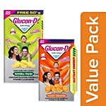 Glucon-D Beverage Mix-Glucose Base Orange Flavour 200 g+Nimbu Pani Flavour 200 g Get 50G Free Combo 2 Items