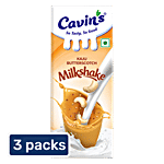 Cavins Kaju Butterscotch Milkshake - With Zinc, Vitamin A & D Added, Immunity Booster 3x180 ml Multipack