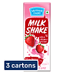 Mother Dairy Milkshake - Strawberry 3x200 ml Multipack