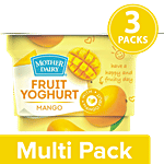 mother dairy Fruit Yoghurt - Mango 3x100 g Cup Multipack