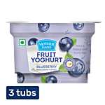 Mother Dairy Fruit Yoghurt - Blueberry 3x100 g Multipack