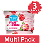 mother dairy Fruit Yoghurt - Raspberry 3x100 g Cup Multipack