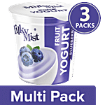 Milky Mist Fruit Yoghurt - Blueberry 3x100 g (Multipack)