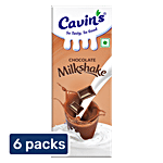 Cavins Chocolate Milkshake - With Zinc, Vitamin A & D Added, Immunity Booster 6x180 ml Multipack