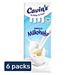 Cavins Vanilla Milkshake - With Zinc, Vitamin A & D Added, Immunity Booster 6x180 ml Multipack