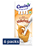 Cavins Kaju Butterscotch Milkshake - With Zinc, Vitamin A & D Added, Immunity Booster 6x180 ml Multipack