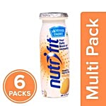 mother dairy Nutrifit Fermented Probiotic Milk Drink - Mango 6x80 ml Bottle Multipack