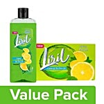 Liril Soap Bar - Lemon & Tea Tree Oil 125 gm + Lemon & Tea Tree Oil Body Wash 250 ml Combo 2 Items
