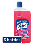 Lizol Disinfectant Surface & Floor Cleaner Liquid - Floral 3 x 1L Multipack