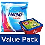 bb Combo Henko Detergent Powder - Stain Care 1 kg Pouch + Pril Bar Tub 500 gm Combo 2 Items